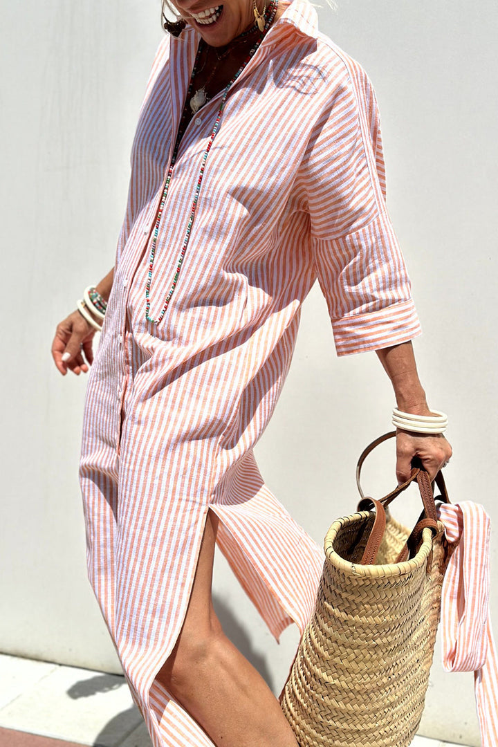Harper Stripe Shirt Dress