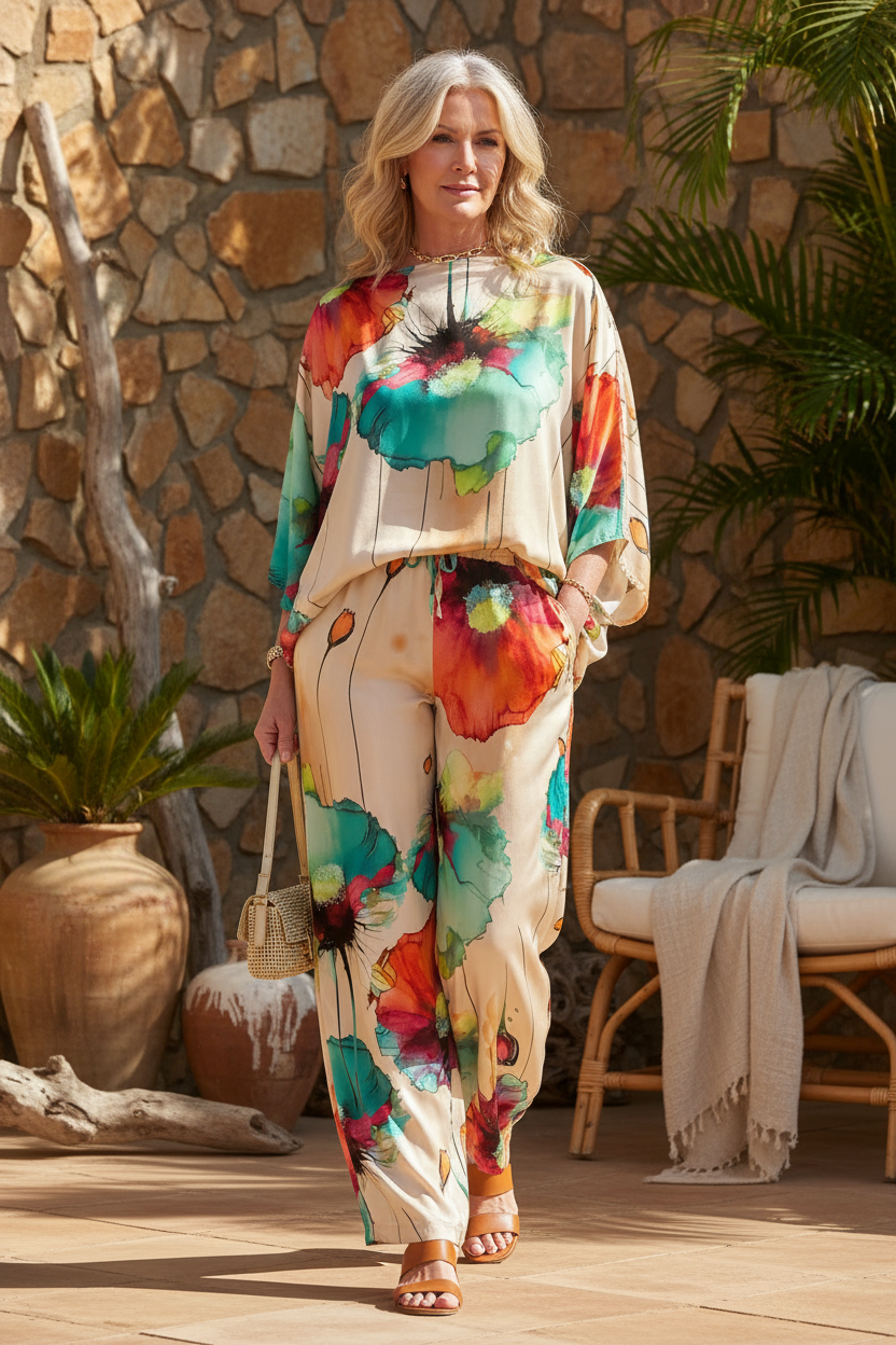 Emmarie - Elegant Printed Ensemble