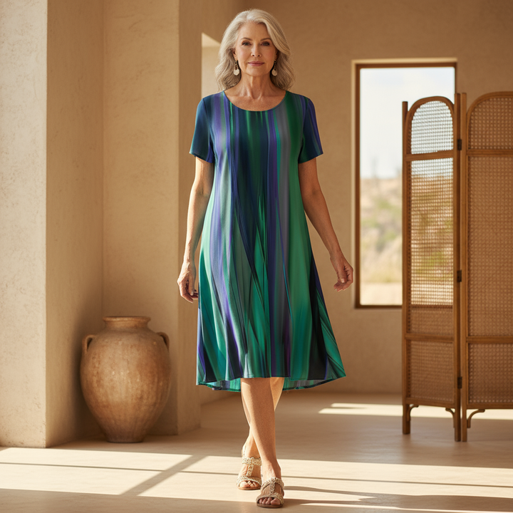 Bohemian Gradient Casual Dress by Genna