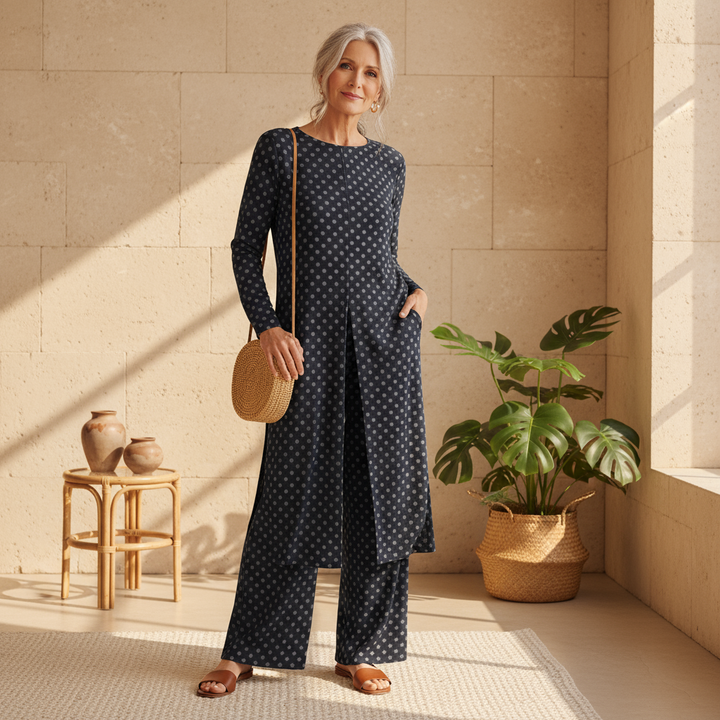 Marcella - Stylish Polka Dot Ensemble