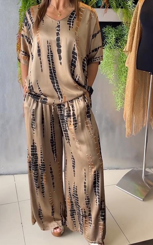 Marie - Stylish Printed Loungewear Set