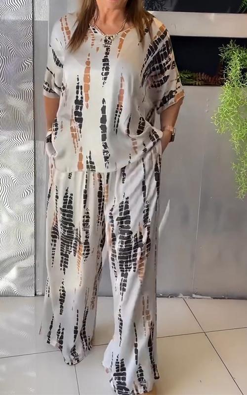 Marie - Stylish Printed Loungewear Set